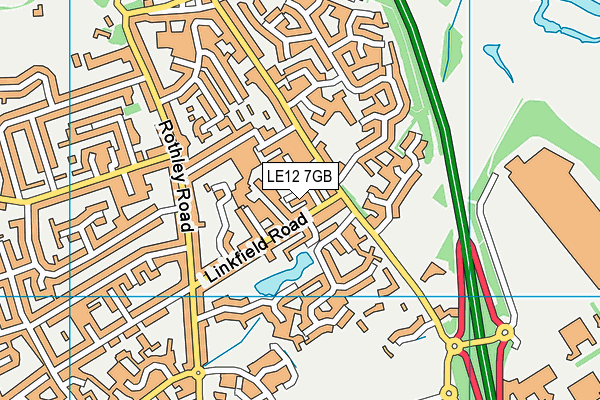 LE12 7GB map - OS VectorMap District (Ordnance Survey) LE12 7GB map - OS VectorMap District (Ordnance Survey)