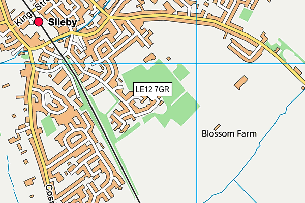LE12 7GR map - OS VectorMap District (Ordnance Survey) LE12 7GR map - OS VectorMap District (Ordnance Survey)