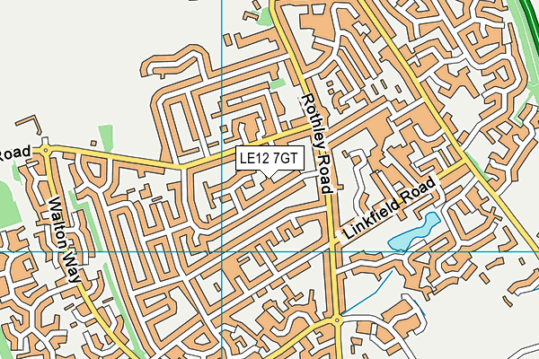 LE12 7GT map - OS VectorMap District (Ordnance Survey) LE12 7GT map - OS VectorMap District (Ordnance Survey)