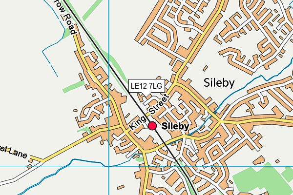 LE12 7LG map - OS VectorMap District (Ordnance Survey) LE12 7LG map - OS VectorMap District (Ordnance Survey)