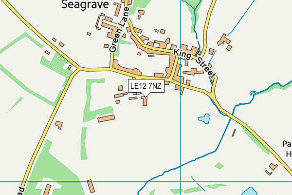 LE12 7NZ map - OS VectorMap District (Ordnance Survey) LE12 7NZ map - OS VectorMap District (Ordnance Survey)
