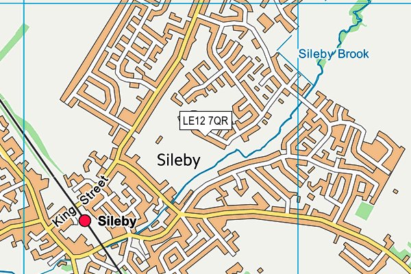 LE12 7QR map - OS VectorMap District (Ordnance Survey) LE12 7QR map - OS VectorMap District (Ordnance Survey)