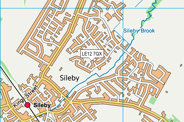 LE12 7QX map - OS VectorMap District (Ordnance Survey) LE12 7QX map - OS VectorMap District (Ordnance Survey)