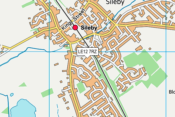 LE12 7RZ map - OS VectorMap District (Ordnance Survey) LE12 7RZ map - OS VectorMap District (Ordnance Survey)