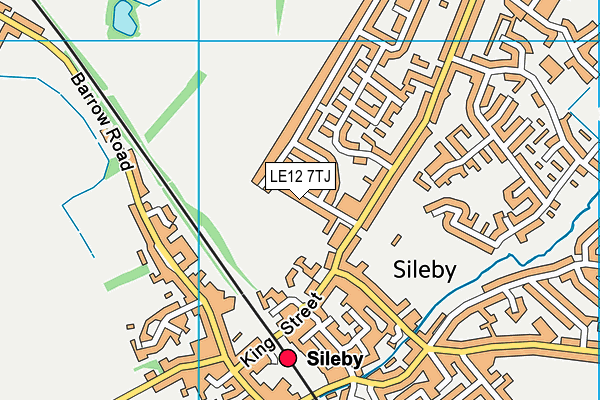 LE12 7TJ map - OS VectorMap District (Ordnance Survey) LE12 7TJ map - OS VectorMap District (Ordnance Survey)
