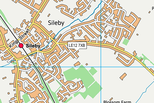 LE12 7XB map - OS VectorMap District (Ordnance Survey) LE12 7XB map - OS VectorMap District (Ordnance Survey)