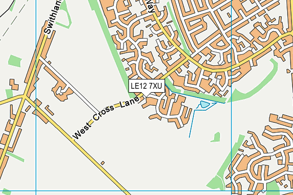LE12 7XU map - OS VectorMap District (Ordnance Survey) LE12 7XU map - OS VectorMap District (Ordnance Survey)