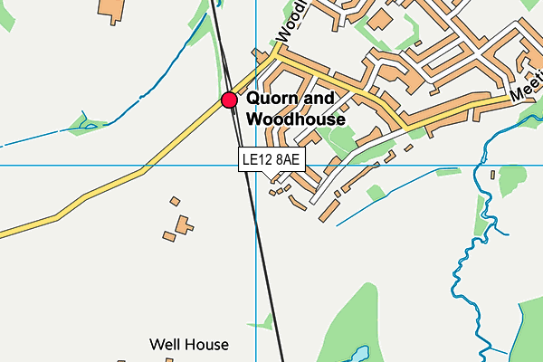LE12 8AE map - OS VectorMap District (Ordnance Survey) LE12 8AE map - OS VectorMap District (Ordnance Survey)