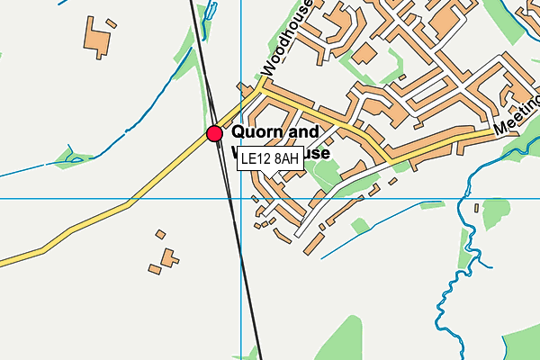 LE12 8AH map - OS VectorMap District (Ordnance Survey) LE12 8AH map - OS VectorMap District (Ordnance Survey)
