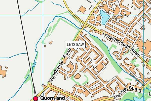 LE12 8AW map - OS VectorMap District (Ordnance Survey) LE12 8AW map - OS VectorMap District (Ordnance Survey)