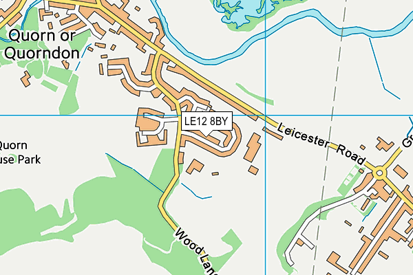 LE12 8BY map - OS VectorMap District (Ordnance Survey) LE12 8BY map - OS VectorMap District (Ordnance Survey)