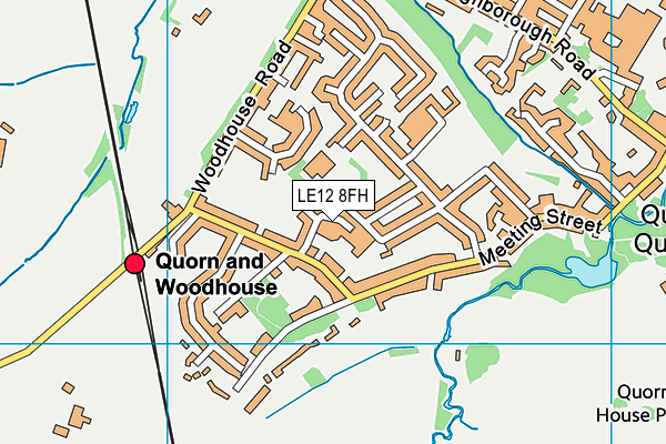 LE12 8FH map - OS VectorMap District (Ordnance Survey) LE12 8FH map - OS VectorMap District (Ordnance Survey)