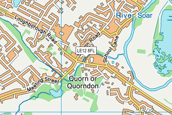 LE12 8FL map - OS VectorMap District (Ordnance Survey) LE12 8FL map - OS VectorMap District (Ordnance Survey)