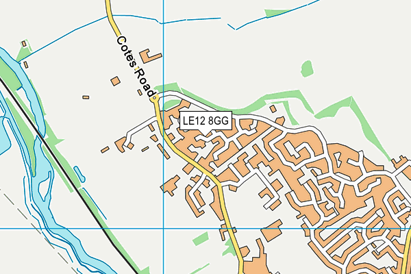 LE12 8GG map - OS VectorMap District (Ordnance Survey) LE12 8GG map - OS VectorMap District (Ordnance Survey)