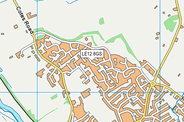 LE12 8GS map - OS VectorMap District (Ordnance Survey) LE12 8GS map - OS VectorMap District (Ordnance Survey)