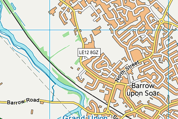 LE12 8GZ map - OS VectorMap District (Ordnance Survey) LE12 8GZ map - OS VectorMap District (Ordnance Survey)