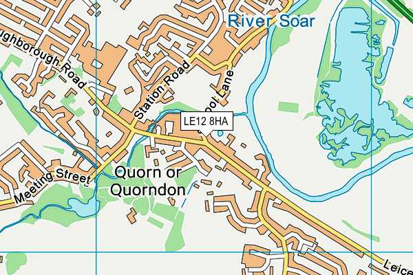 LE12 8HA map - OS VectorMap District (Ordnance Survey) LE12 8HA map - OS VectorMap District (Ordnance Survey)