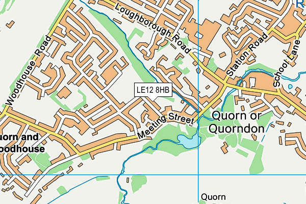 LE12 8HB map - OS VectorMap District (Ordnance Survey) LE12 8HB map - OS VectorMap District (Ordnance Survey)