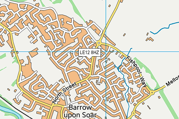 LE12 8HZ map - OS VectorMap District (Ordnance Survey) LE12 8HZ map - OS VectorMap District (Ordnance Survey)