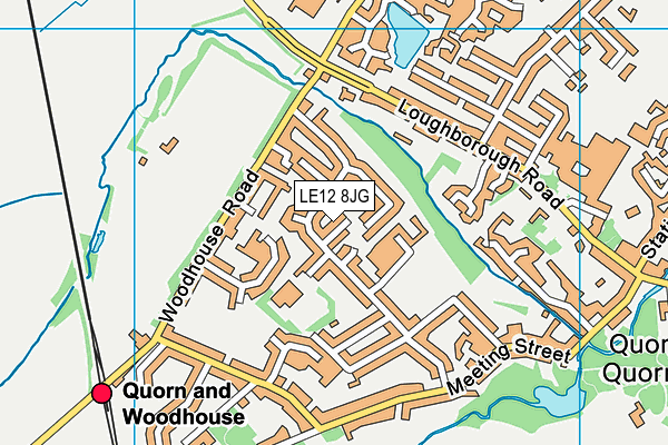 LE12 8JG map - OS VectorMap District (Ordnance Survey) LE12 8JG map - OS VectorMap District (Ordnance Survey)