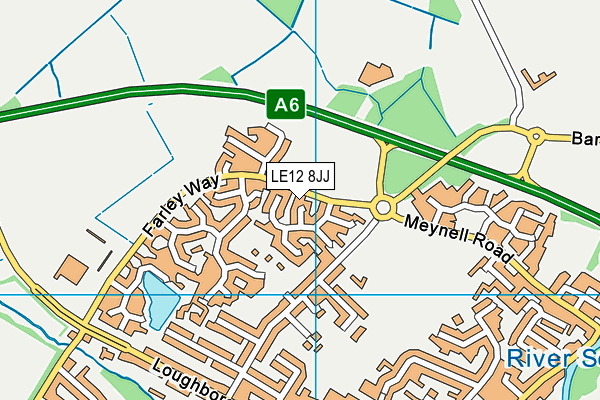 LE12 8JJ map - OS VectorMap District (Ordnance Survey) LE12 8JJ map - OS VectorMap District (Ordnance Survey)