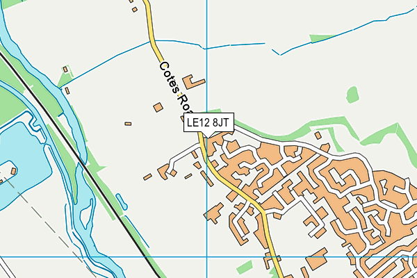 LE12 8JT map - OS VectorMap District (Ordnance Survey) LE12 8JT map - OS VectorMap District (Ordnance Survey)