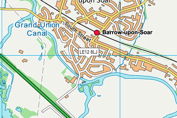 LE12 8LJ map - OS VectorMap District (Ordnance Survey) LE12 8LJ map - OS VectorMap District (Ordnance Survey)
