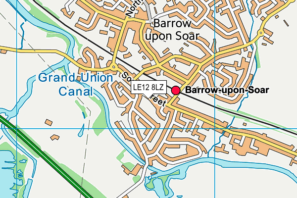 LE12 8LZ map - OS VectorMap District (Ordnance Survey) LE12 8LZ map - OS VectorMap District (Ordnance Survey)