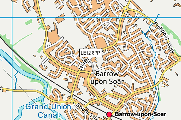 LE12 8PP map - OS VectorMap District (Ordnance Survey) LE12 8PP map - OS VectorMap District (Ordnance Survey)