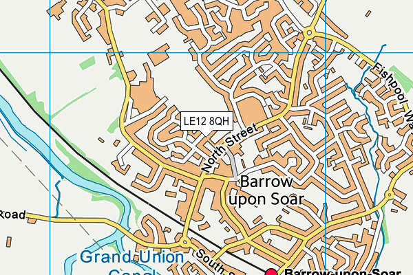 LE12 8QH map - OS VectorMap District (Ordnance Survey) LE12 8QH map - OS VectorMap District (Ordnance Survey)
