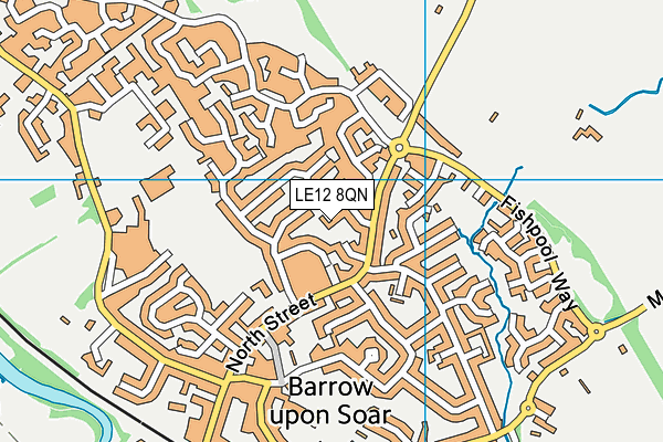 LE12 8QN map - OS VectorMap District (Ordnance Survey) LE12 8QN map - OS VectorMap District (Ordnance Survey)