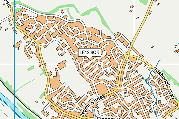 LE12 8QR map - OS VectorMap District (Ordnance Survey) LE12 8QR map - OS VectorMap District (Ordnance Survey)