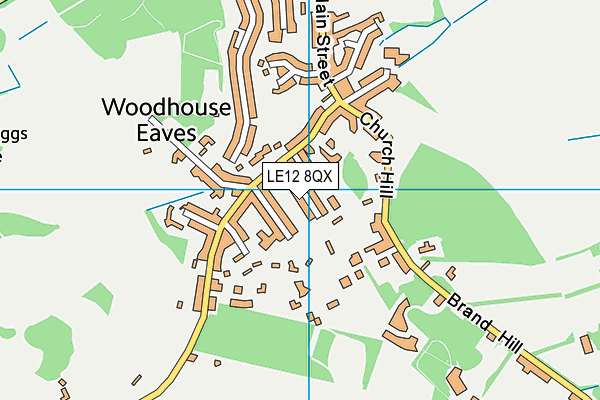 LE12 8QX map - OS VectorMap District (Ordnance Survey) LE12 8QX map - OS VectorMap District (Ordnance Survey)