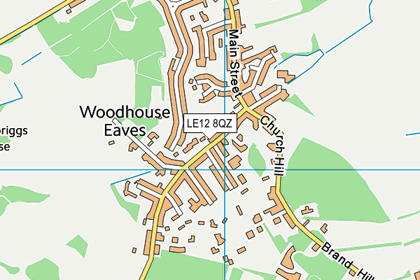 LE12 8QZ map - OS VectorMap District (Ordnance Survey) LE12 8QZ map - OS VectorMap District (Ordnance Survey)