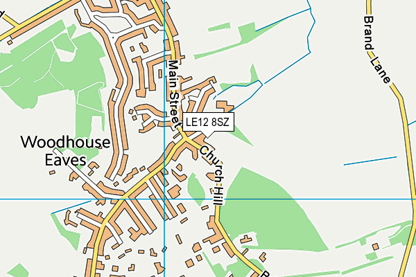 LE12 8SZ map - OS VectorMap District (Ordnance Survey) LE12 8SZ map - OS VectorMap District (Ordnance Survey)
