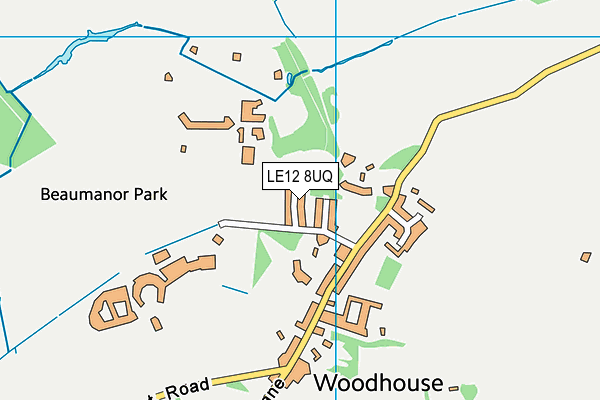 LE12 8UQ map - OS VectorMap District (Ordnance Survey) LE12 8UQ map - OS VectorMap District (Ordnance Survey)