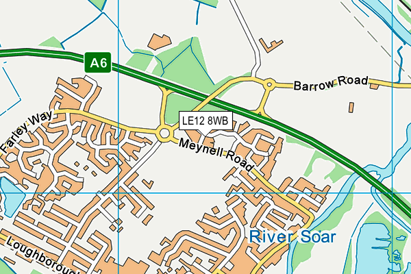 LE12 8WB map - OS VectorMap District (Ordnance Survey) LE12 8WB map - OS VectorMap District (Ordnance Survey)