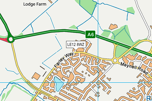 LE12 8WZ map - OS VectorMap District (Ordnance Survey) LE12 8WZ map - OS VectorMap District (Ordnance Survey)