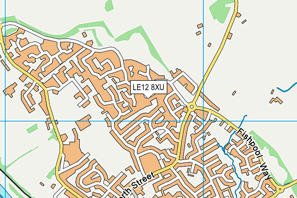LE12 8XU map - OS VectorMap District (Ordnance Survey) LE12 8XU map - OS VectorMap District (Ordnance Survey)
