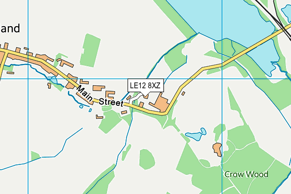 LE12 8XZ map - OS VectorMap District (Ordnance Survey) LE12 8XZ map - OS VectorMap District (Ordnance Survey)