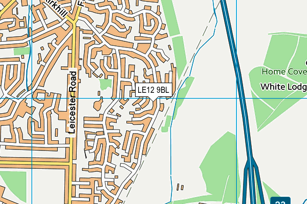 LE12 9BL map - OS VectorMap District (Ordnance Survey) LE12 9BL map - OS VectorMap District (Ordnance Survey)