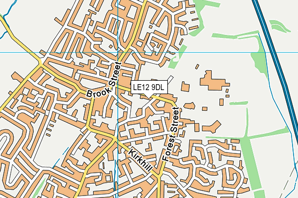 LE12 9DL map - OS VectorMap District (Ordnance Survey) LE12 9DL map - OS VectorMap District (Ordnance Survey)