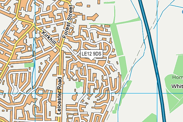 LE12 9DS map - OS VectorMap District (Ordnance Survey) LE12 9DS map - OS VectorMap District (Ordnance Survey)