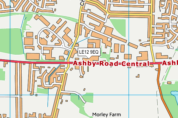 LE12 9EQ map - OS VectorMap District (Ordnance Survey) LE12 9EQ map - OS VectorMap District (Ordnance Survey)