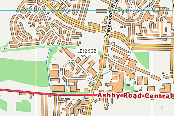 LE12 9GB map - OS VectorMap District (Ordnance Survey) LE12 9GB map - OS VectorMap District (Ordnance Survey)