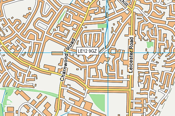LE12 9GZ map - OS VectorMap District (Ordnance Survey) LE12 9GZ map - OS VectorMap District (Ordnance Survey)