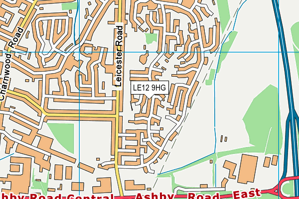 LE12 9HG map - OS VectorMap District (Ordnance Survey) LE12 9HG map - OS VectorMap District (Ordnance Survey)