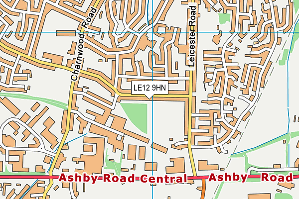 LE12 9HN map - OS VectorMap District (Ordnance Survey) LE12 9HN map - OS VectorMap District (Ordnance Survey)