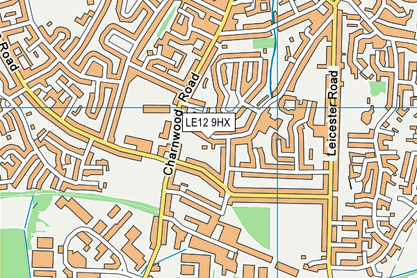 LE12 9HX map - OS VectorMap District (Ordnance Survey) LE12 9HX map - OS VectorMap District (Ordnance Survey)