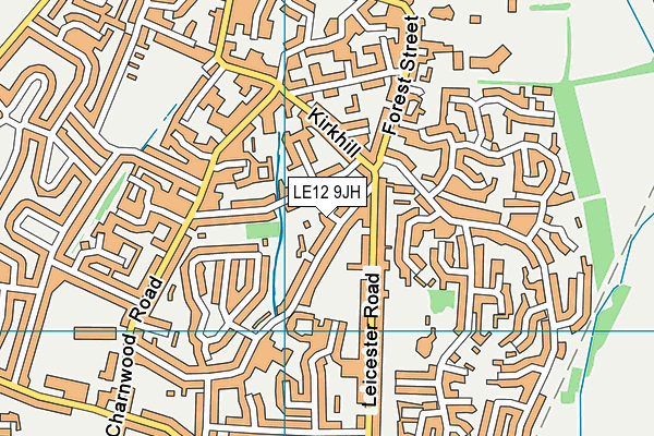 LE12 9JH map - OS VectorMap District (Ordnance Survey) LE12 9JH map - OS VectorMap District (Ordnance Survey)